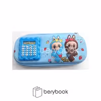 fly / فلای / جامدادی تبلتی / فانتزی / ماشین حسابی / سایز کوچک / طرح لبوبو آبی