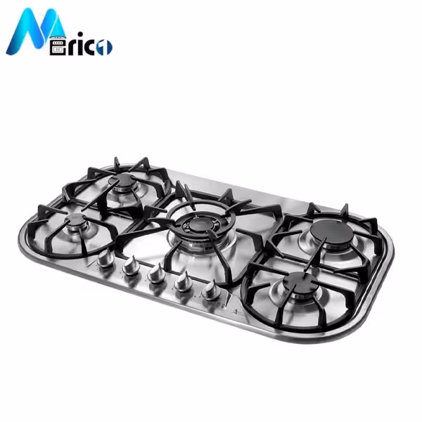 گاز رومیزی اخوان کد G85 پنج شعله استیل