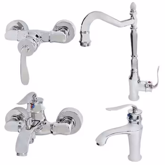 شیر الات مدل بامبو قاجاری کروم مات