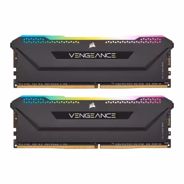 رم دسکتاپ کورسیر دو کاناله Corsair Vengeance RGB SL DDR4 16GB 3200MHZ