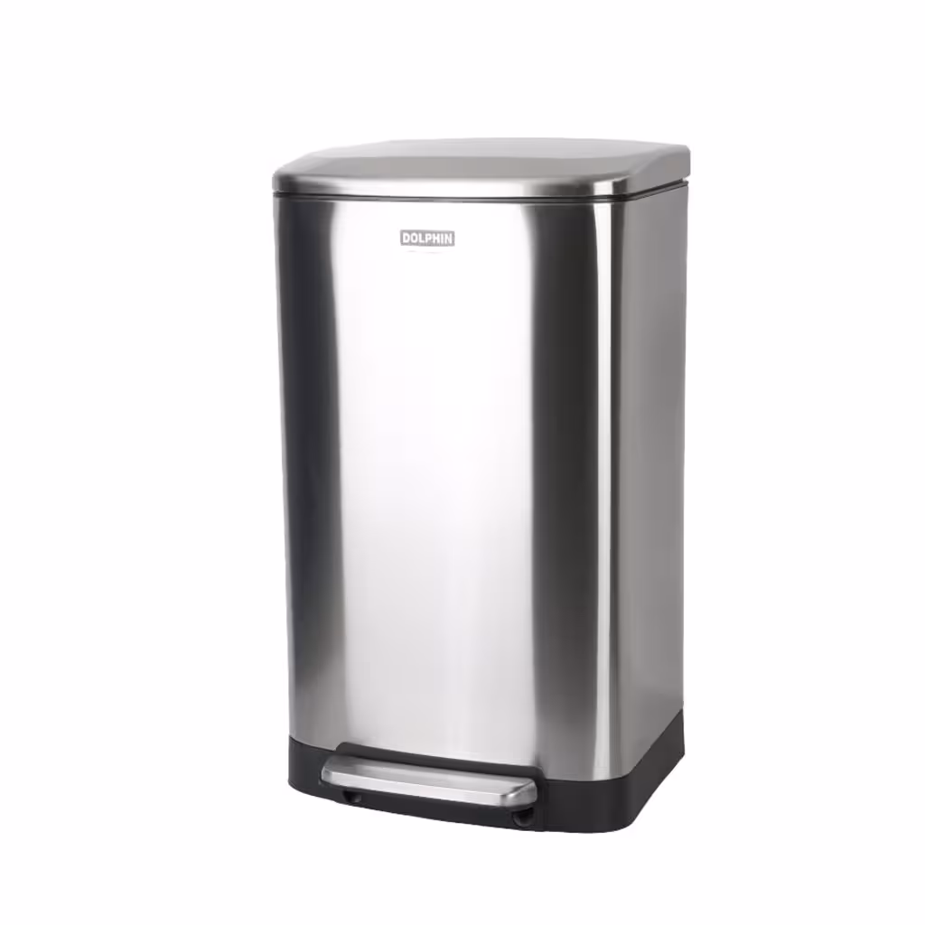 سطل زباله پدالی دلفین مدل Ev-250-30 | استیل | گارانتی اصالت و سلامت فیزیکی کالا
