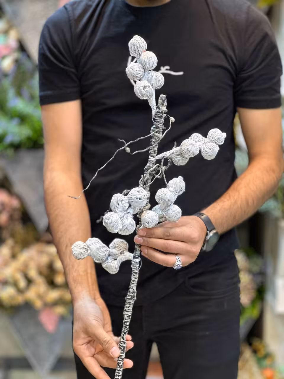 شاخه گل یخ از جنس فوم سایز بزرگ