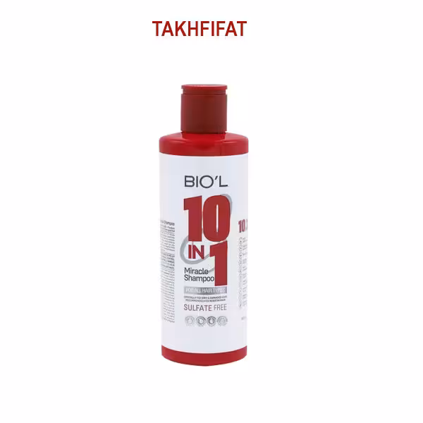 شامپو نرم کننده و ترمیم کننده مو بیول مدل Miracel 10 In 1 مناسب انواع مو حجم 400 میل(Biol 10-in-1 Repair & Softening Shampoo)