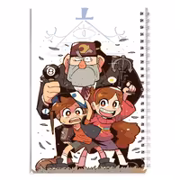 دفتر مشق کارتون آبشار جاذبه