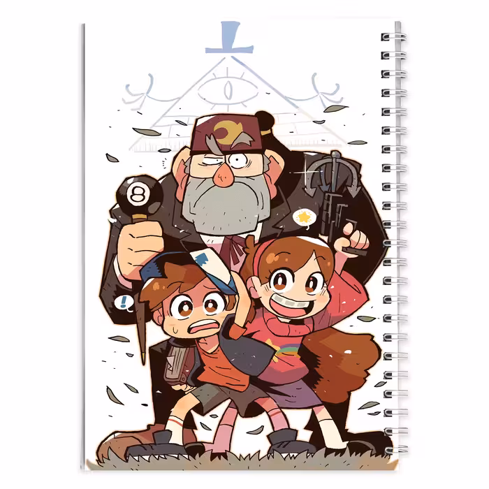 دفتر مشق کارتون آبشار جاذبه