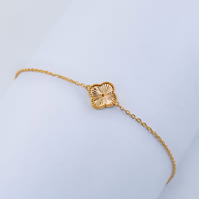 دستبند زنجیری طلا طرح ونکلیف