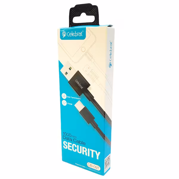 کابل تبدیل USB به USB-C سلبریت مدل CB-09T طول 1M مشکی