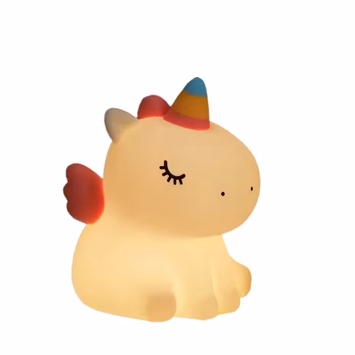 چراغ خواب سیلیکونی فانتزی طرح یونیکورن کد A007