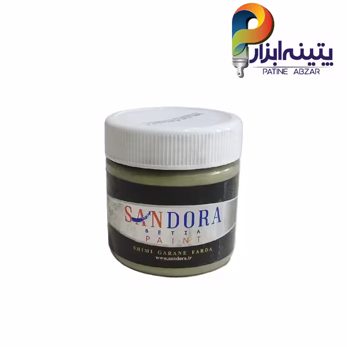 رنگ تزئینی اکلیلی آکریلیک سبز زیتونی ربعی ساندورا