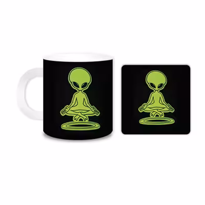 ماگ مدل آدم فضایی کد 346 به همراه زیر لیوانی