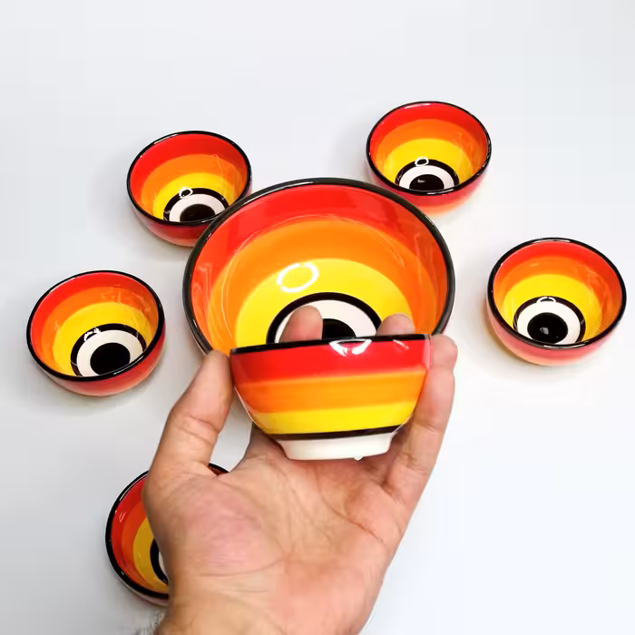 مجموعه ظروف هفت سین 7 پارچه مدل Ch7