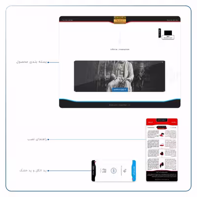 برچسب پوششی ماهوت مدل Ferdowsi-Logo مناسب برای تبلت اپل iPad Air 2013 A1475