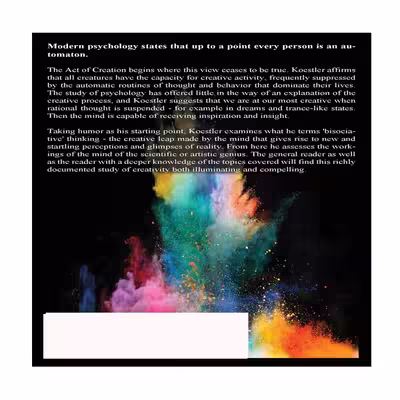 کتاب The Act of Creation اثر Arthur Koestler انتشارات نبض دانش