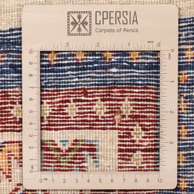 گبه دستباف کناره طول یک و نیم متر سی پرشیا کد 122482