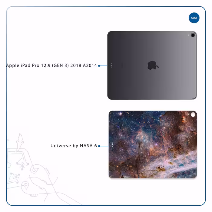 برچسب پوششی ماهوت مدل Universe-by-NASA-6 مناسب برای تبلت اپل iPad Pro 12.9 (GEN 3) 2018 A2014