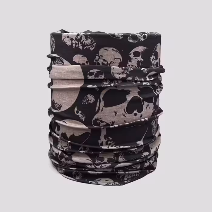 دستمال سر و گردن مدل Skull Machine 