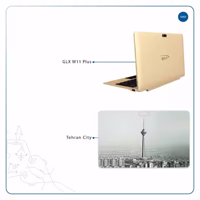 برچسب پوششی ماهوت مدل Tehran City مناسب برای تبلت جی ال ایکس W11 Plus