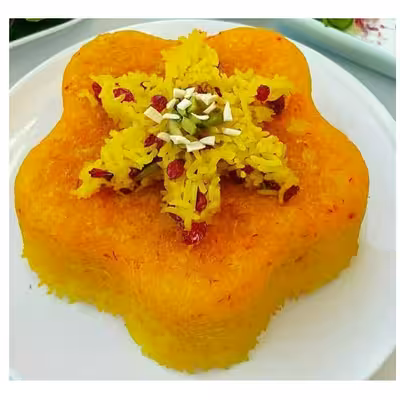 قالب ته چین به گز مدل گل کف برجسته