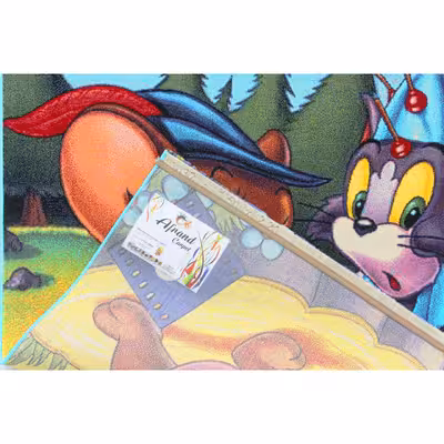 فرش ماشینی افرند مدل تام و جری کد 123