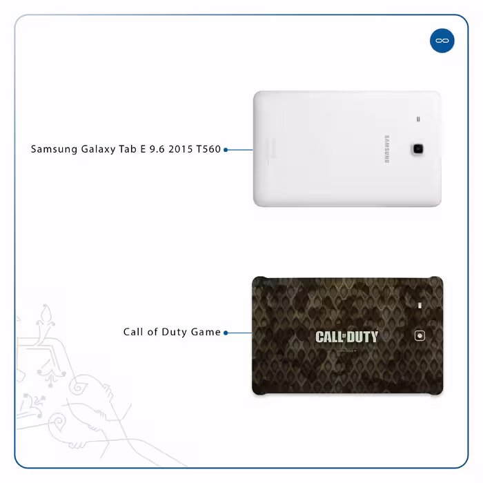 برچسب پوششی ماهوت مدل Call-of-Duty-Game مناسب برای تبلت سامسونگ Galaxy Tab E 9.6 2015 T560