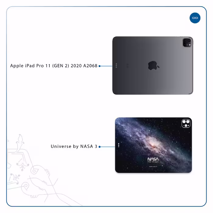برچسب پوششی ماهوت مدل Universe-by-NASA-3 مناسب برای تبلت اپل iPad Pro 11 (GEN 2) 2020 A2068