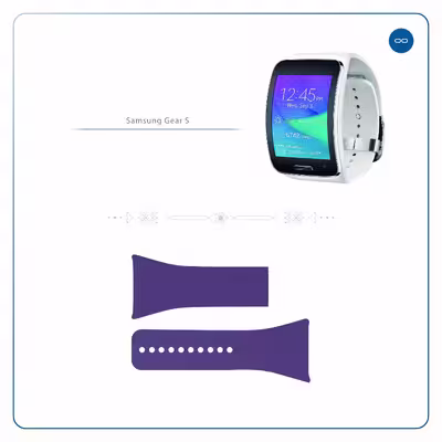 برچسب ماهوت طرح Matte-BlueBerry مناسب برای ساعت هوشمند سامسونگ Galaxy Gear S