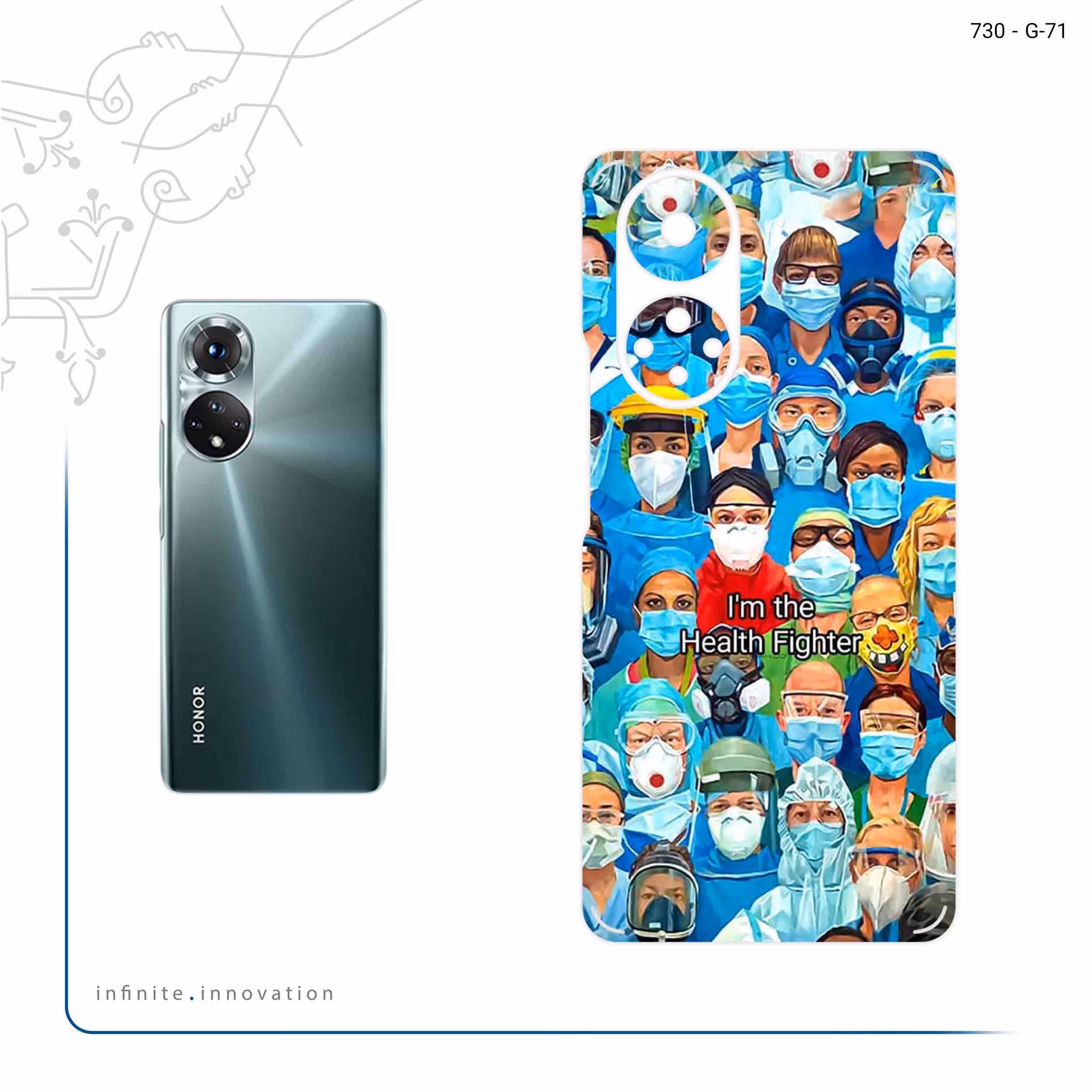 برچسب پوششی ماهوت مدل Nurse مناسب برای گوشی موبایل آنر 50