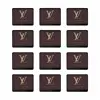 زیر لیوانی ماهوت مدل LOUIS-VUITTON-Logo بسته 12 عددی