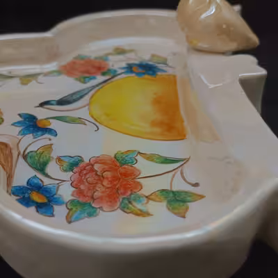 شیرینی خوری سرامیکی هیوا طرح غنچه کد 11115623