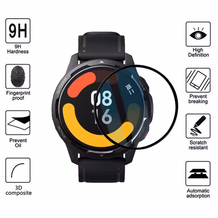 محافظ صفحه نمایش راینو مدل R-PMMA مناسب برای مچ بند هوشمند شیائومی Mi Watch Color 2 بسته 2 عددی