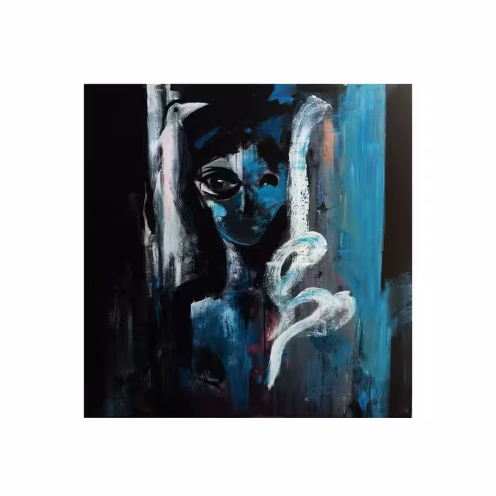 تابلو نقاشی اکریلیک مدل انتزاعی کد 02