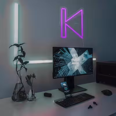 چراغ دیواری نئون دیزاین مدل Perviues_PR