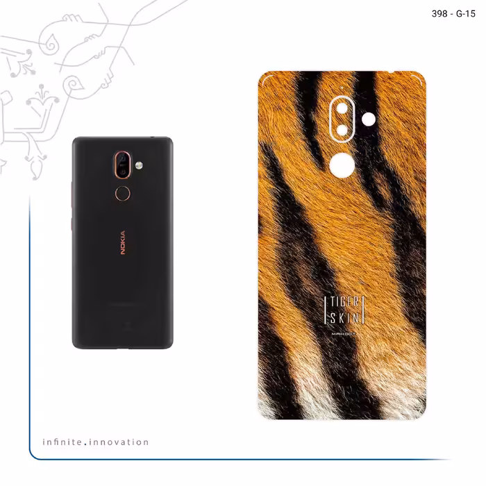 برچسب پوششی ماهوت مدل Tiger Skin مناسب برای گوشی موبایل نوکیا 7 Plus