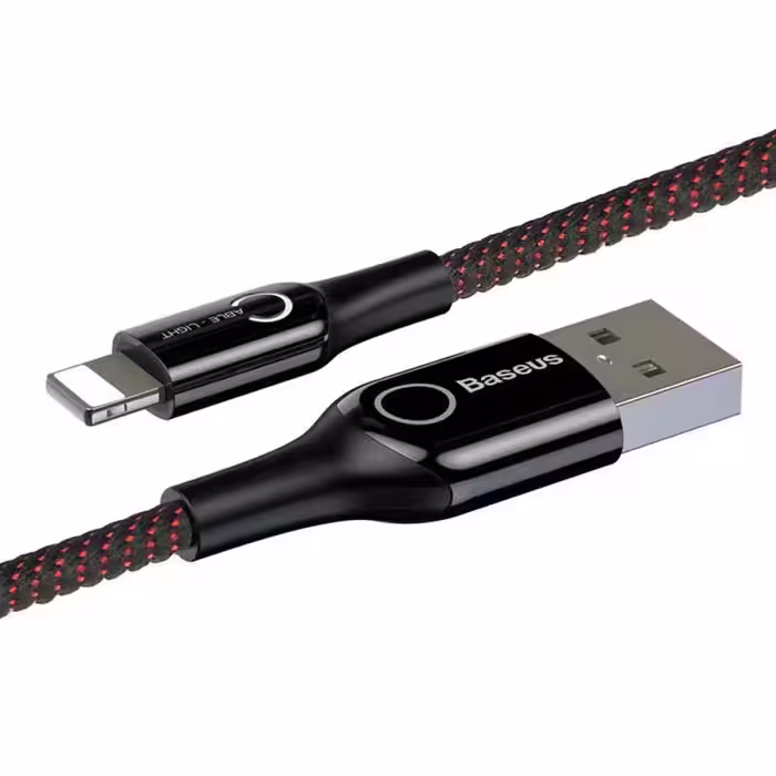 کابل تبدیل USB به لایتنینگ باسئوس مدل CD_01 C-SHAPED طول 1 متر