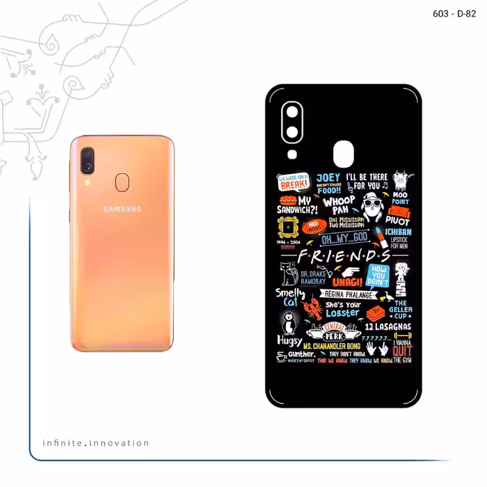 برچسب پوششی ماهوت مدل Friends 2 مناسب برای گوشی موبایل سامسونگ Galaxy A40