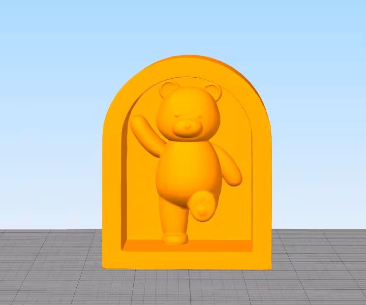 مدل سه بعدی قاب خرس کد01 (STL)
