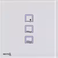 کلید لمسی کولر آبی نستک سری NE3 کد NE3CS01XG1