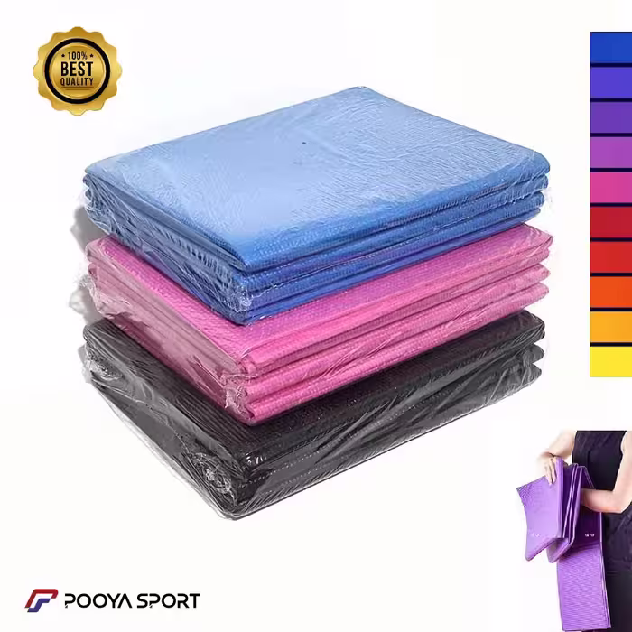 مت یوگا تاشو خارجی YOGA PVC ضخامت 4 میلی متر اعلا