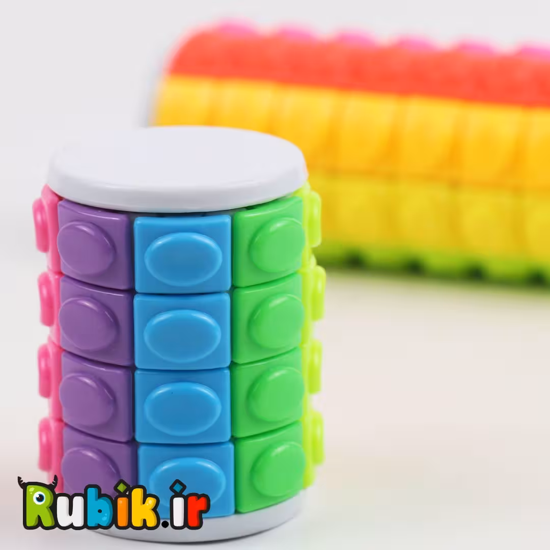 استوانه پازلی کوچک سفید(دوقلوی سابق)