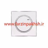 کلید و پریز توکار ویرا مدل آلفا جنس مات کلاسیک رنگ سفید زه استیل