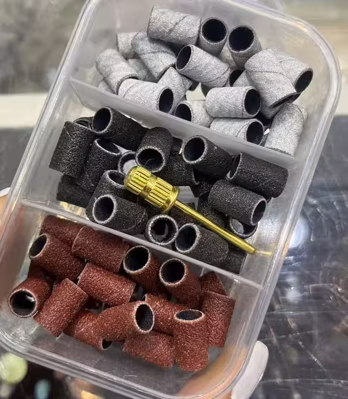 پک سرسوهان کاغذی 120/180/220 بسته 76 عددی به همراه یک پایه سرسوهان فلزی