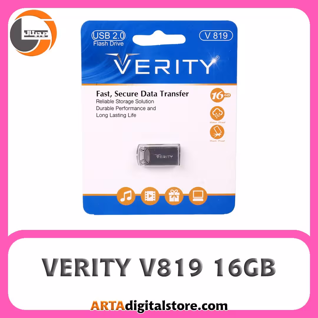فلش مموری VERITY V819 16GB Silver