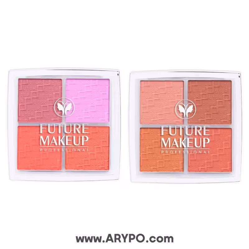 پالت رژگونه 4 رنگ فیوچر میکاپ