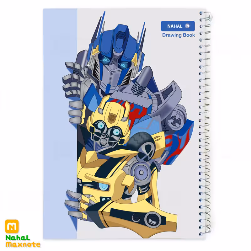 دفتر نقاشی 40 برگ سیمی کـارتونــی کد 3453.طرح 12