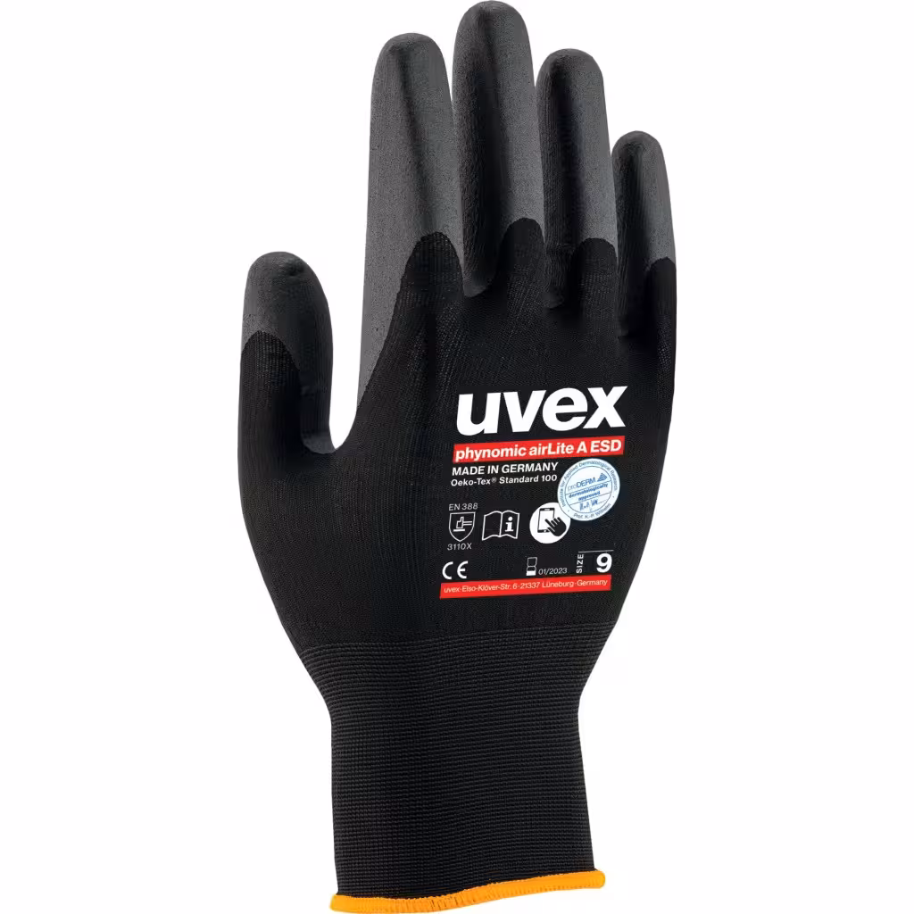 دستکش ایمنی یووکس مدل Uvex Phynomic airLite A ESD