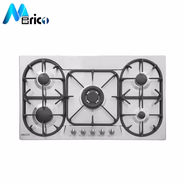 گاز رومیزی استیل البرز کد S5905 پنج شعله استیل