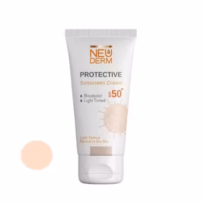 کرم ضد آفتاب رنگی نئودرم SPF50 مدل Highly مناسب انواع پوست حجم 50 میلیلیتر
