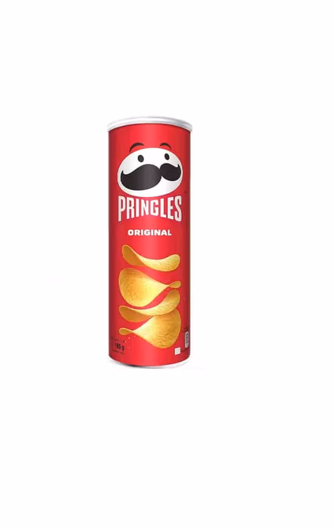 چیپس پرینکلس PRINGLES با طعم ORIGINAL وزن 165 گرم