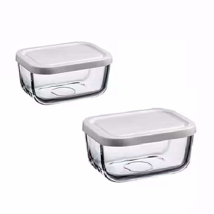 ظرف نگهدارنده پاشاباغچه مدل Snowbox کد 53733 بسته 2 عددی