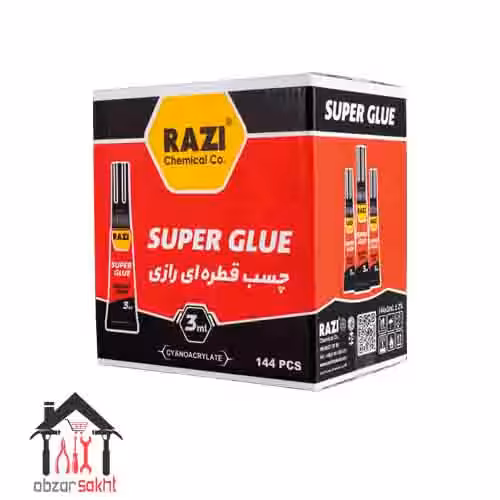 چسب قطره ای رازی 3 میل کارتن 144 عددی